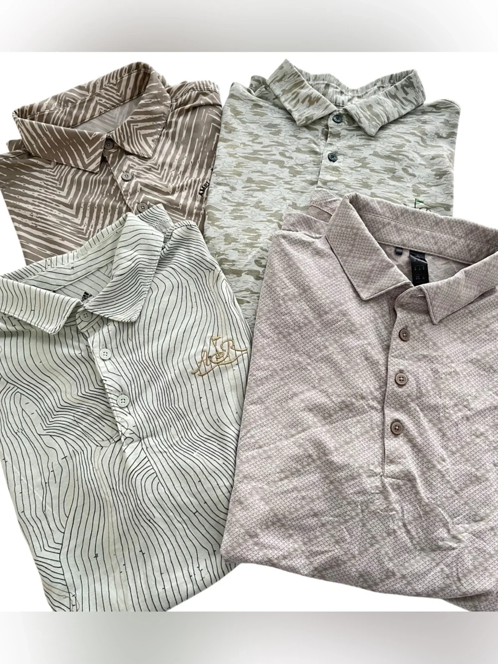 Adidas Golf Polo Shirts Bundle Size Medium